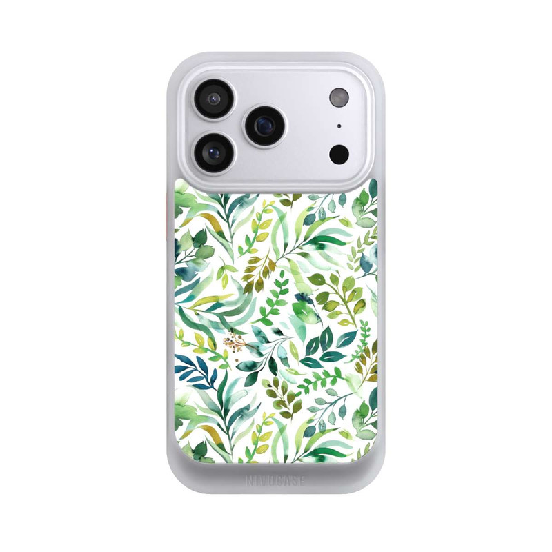 iPhone 17 Pro NIVOcore Aquarell Palmenblätter Botanisch Grün