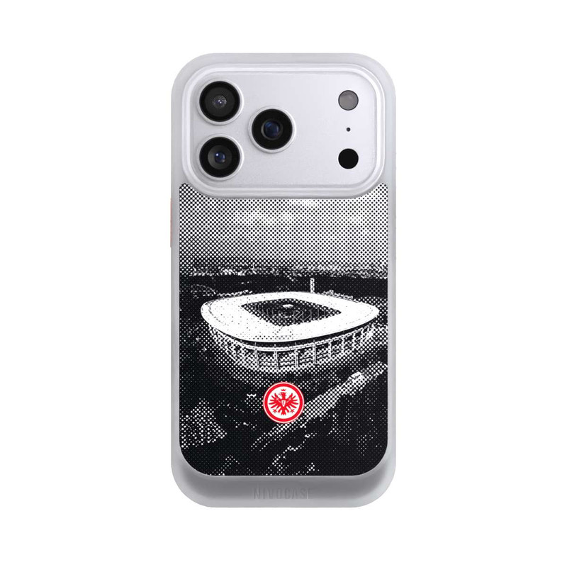 iPhone 17 Pro NIVOcore SGE Stadion Schwarz Weiß