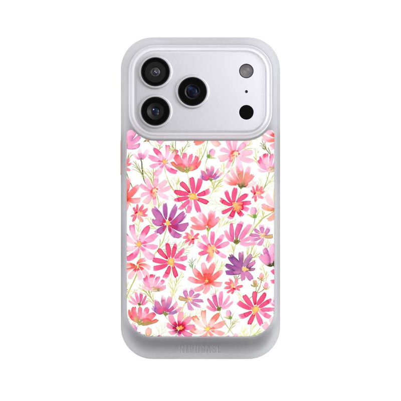iPhone 17 Pro NIVOcore Boho Cosmos Flowers Purple
