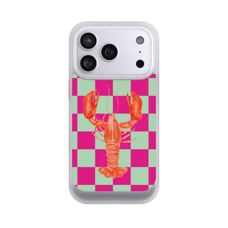 iPhone 17 Pro NIVOcore Pink Checkers Lobster