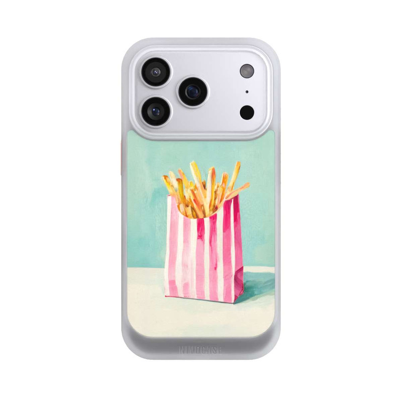 iPhone 17 Pro NIVOcore Retro Pommes Blau Watercolor