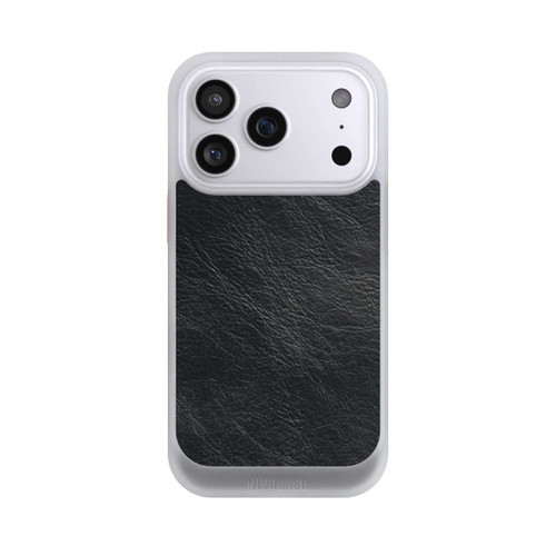 Apple iPhone 17 Pro NIVOcore Schwarzer Lederlook Hintergrund