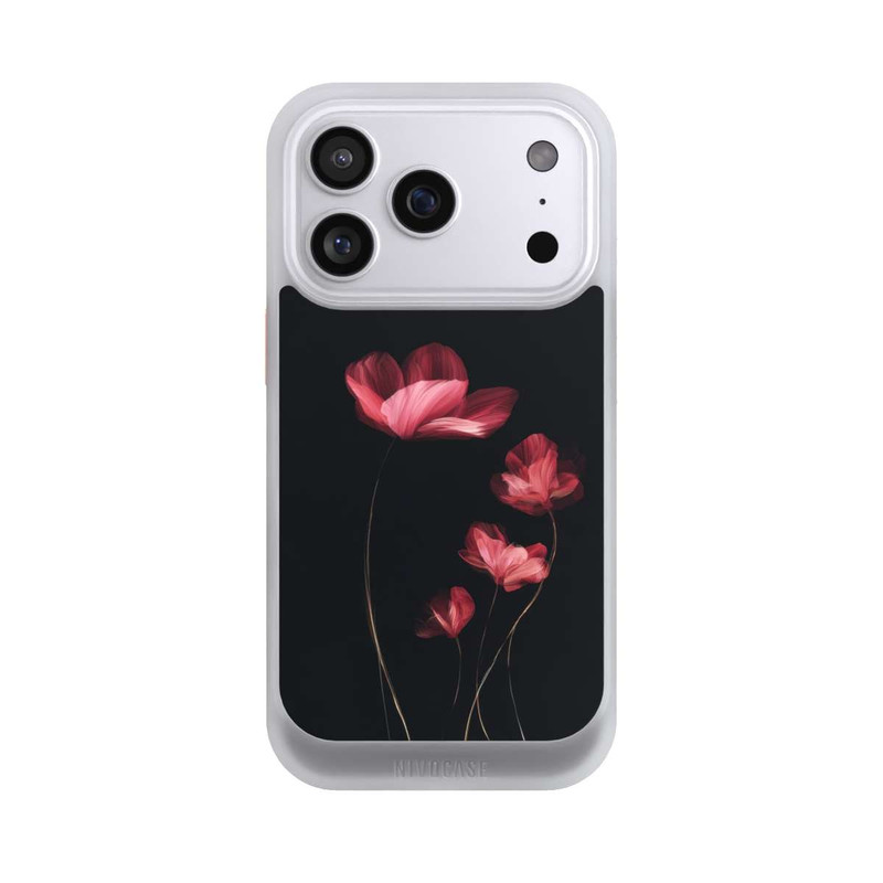 iPhone 17 Pro NIVOcore Burgunder Blüten schwarz