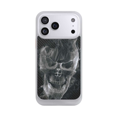 Apple iPhone 17 Pro Max NIVOcore rauchender Totenkopf Carbon