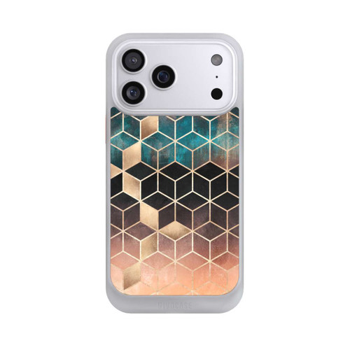 Apple iPhone 17 Pro Max NIVOcore Ombre Dream Cubes Gold Print