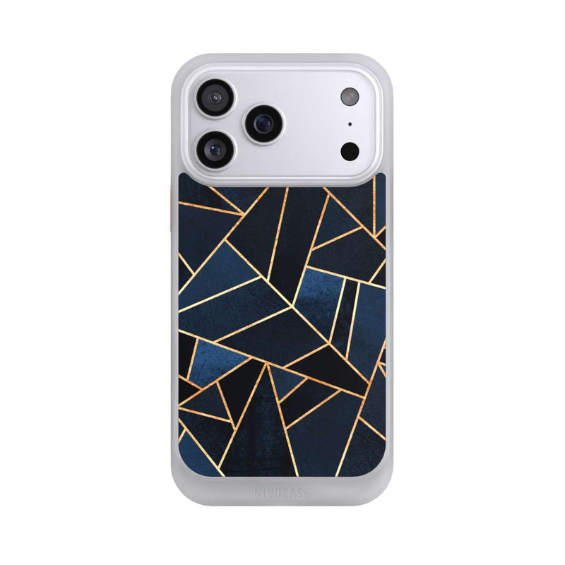 iPhone 17 Pro Max NIVOcore Navy Stein Golddruck