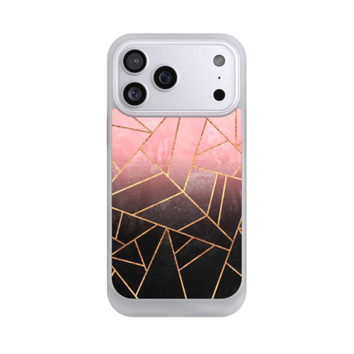 Apple iPhone 17 Pro Max NIVOcore Pink And Black Stone Gold Print