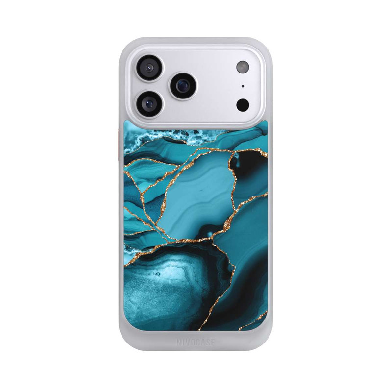 iPhone 17 Pro Max NIVOcore Eisblaue Marmor Landschaft