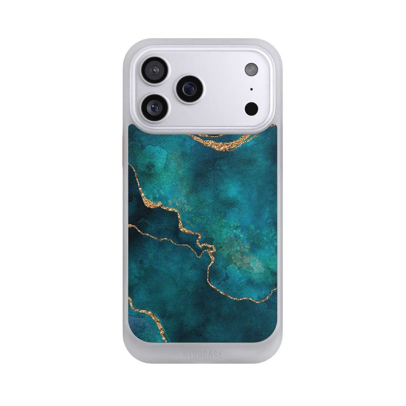 iPhone 17 Pro Max NIVOcore Edelstein glänzend aquamarin