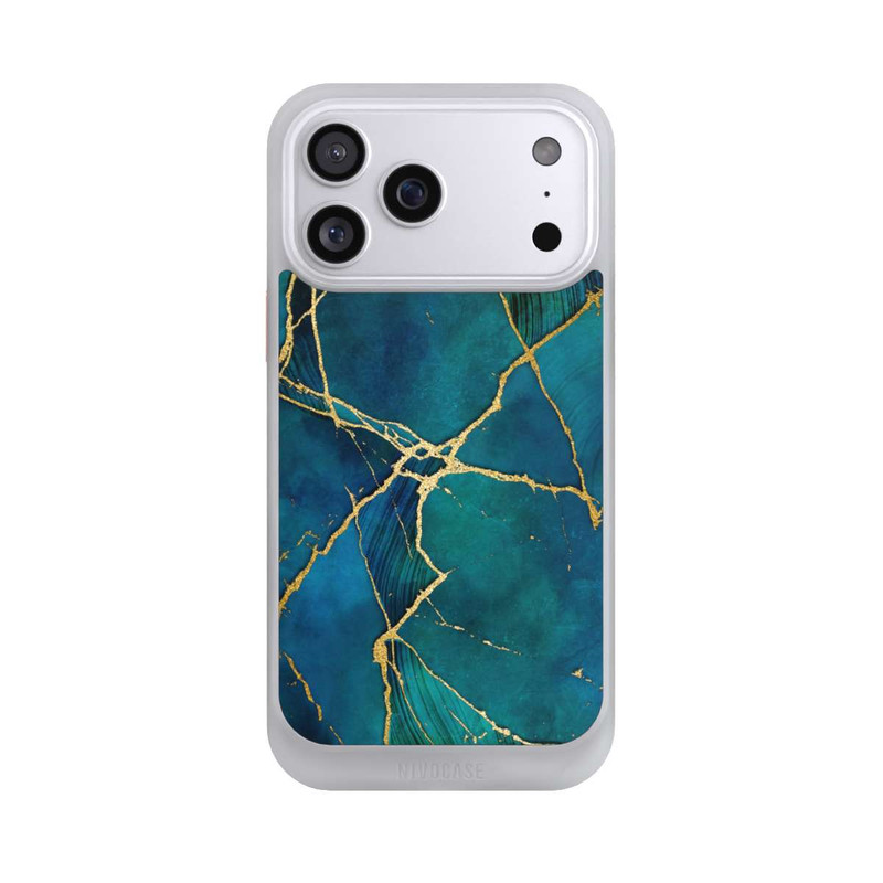 iPhone 17 Pro Max NIVOcore Mineralischer Glamourlook Blaugold