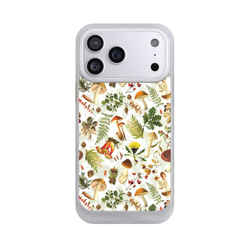 iPhone 17 Pro Max NIVOcore Pilzmuster Weiß
