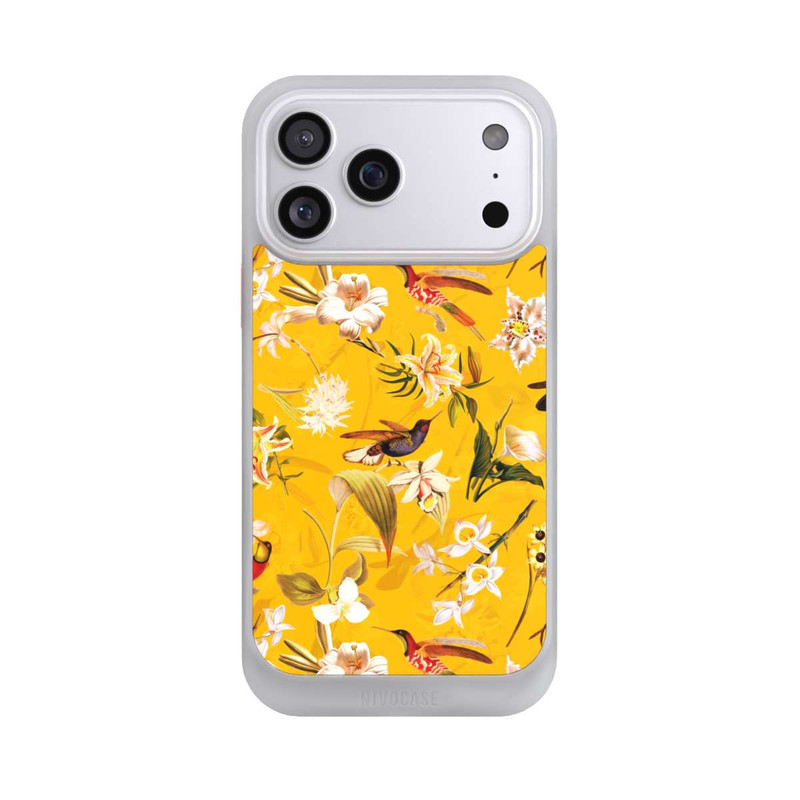 iPhone 17 Pro Max NIVOcore Motif Colibri Jaune