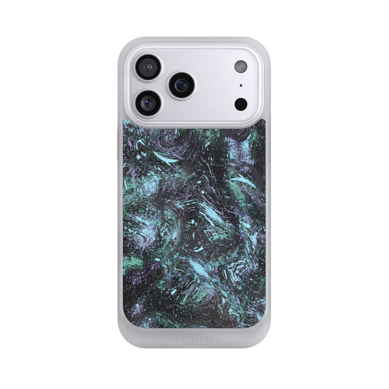 iPhone 17 Pro Max NIVOcore Abstrakt tropfender Staub lila