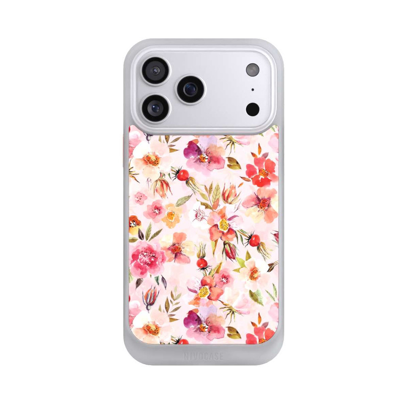iPhone 17 Pro Max NIVOcore Papier Peint Rose Musquée Printemps Rose