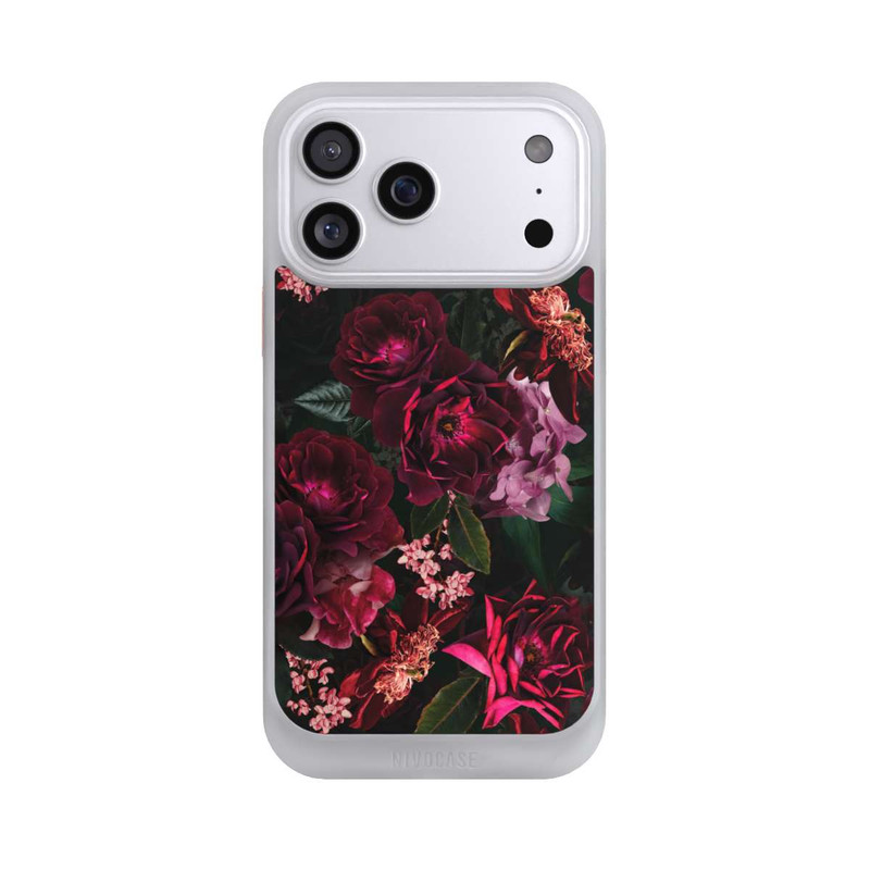 iPhone 17 Pro Max NIVOcore Dunkle romantische Vintage Rosen und Pfingstrosen