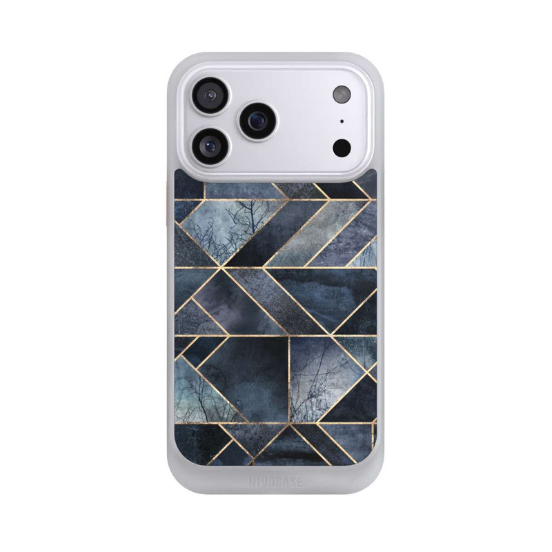 iPhone 17 Pro Max NIVOcore Abstraktes Natur-Dunkelblau