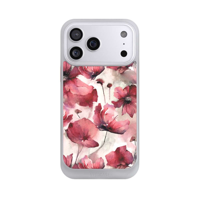 iPhone 17 Pro Max NIVOcore Wilde Mohnblumen Aquarell mit KI