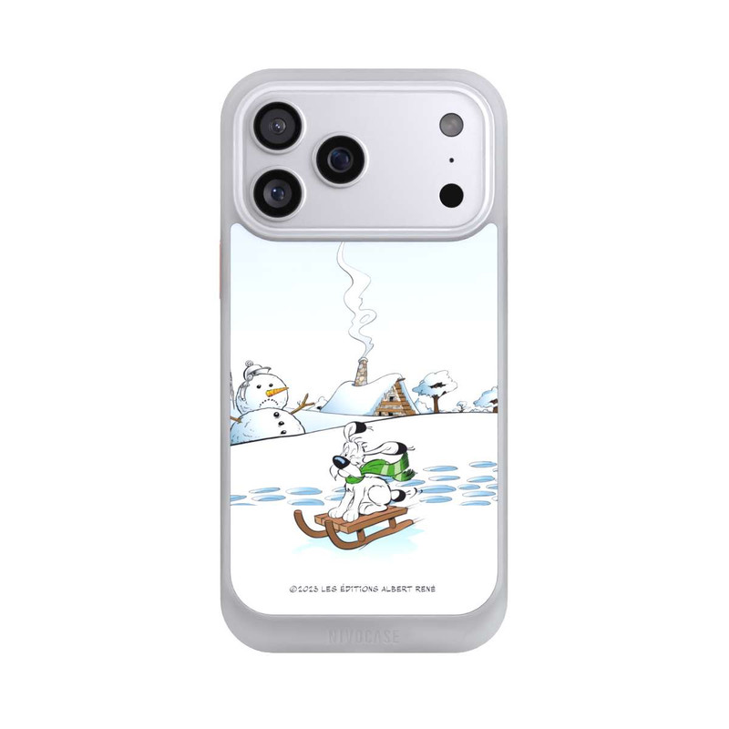iPhone 17 Pro Max NIVOcore Idefix fährt Schlitten