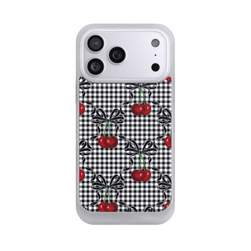 Apple iPhone 17 Pro Max NIVOcore Motif cerise noir