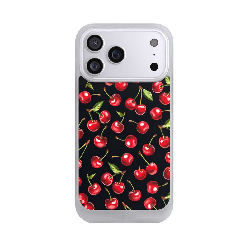 iPhone 17 Pro Max NIVOcore Kirschmuster Schwarz mit KI