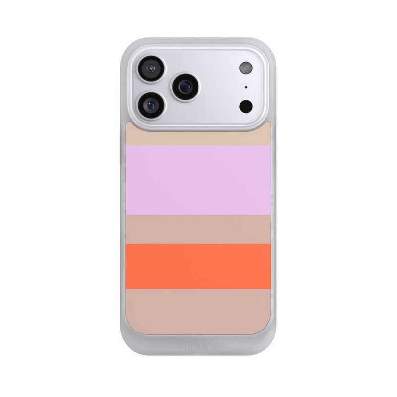 iPhone 17 Pro Max NIVOcore Moca Lila Orange Stripes