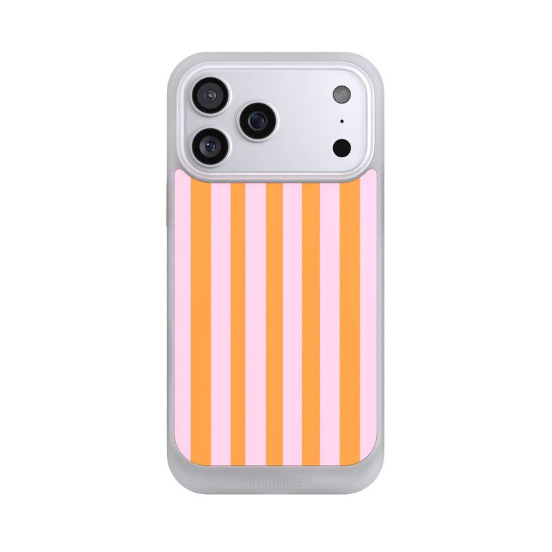 iPhone 17 Pro Max NIVOcore Orange Rosa Streifen