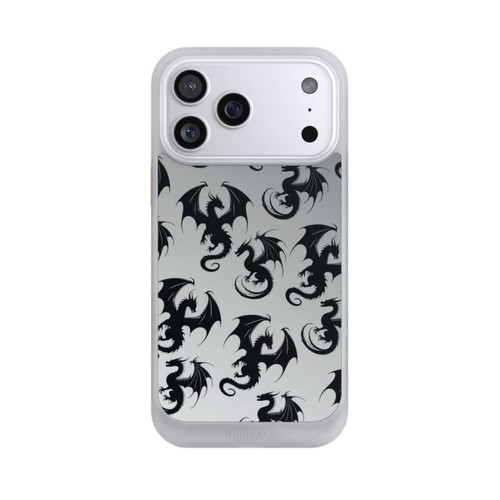 Apple iPhone 17 Pro Max NIVOcore Dragon Pattern Grey