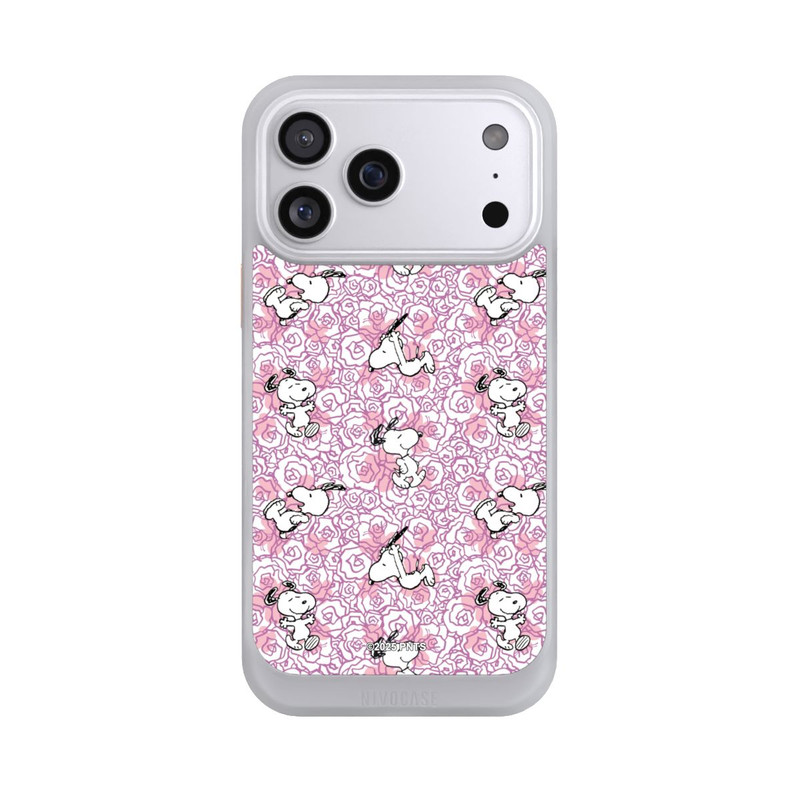 iPhone 17 Pro Max NIVOcore Peanuts Pink Roses Pattern