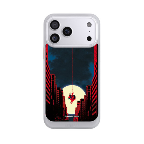 Apple iPhone 17 Pro Max NIVOcore Spider-Man Marvel between Skyscrapers