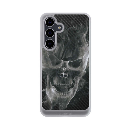 Samsung Galaxy S25 FE NIVOcore rauchender Totenkopf Carbon