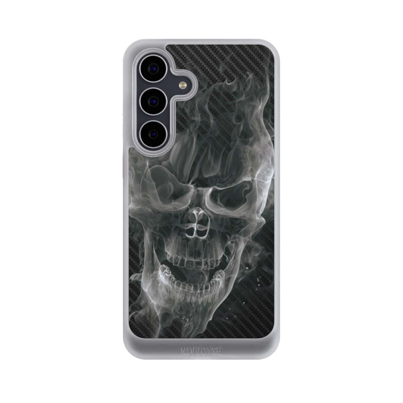 Galaxy S25 FE NIVOcore rauchender Totenkopf Carbon