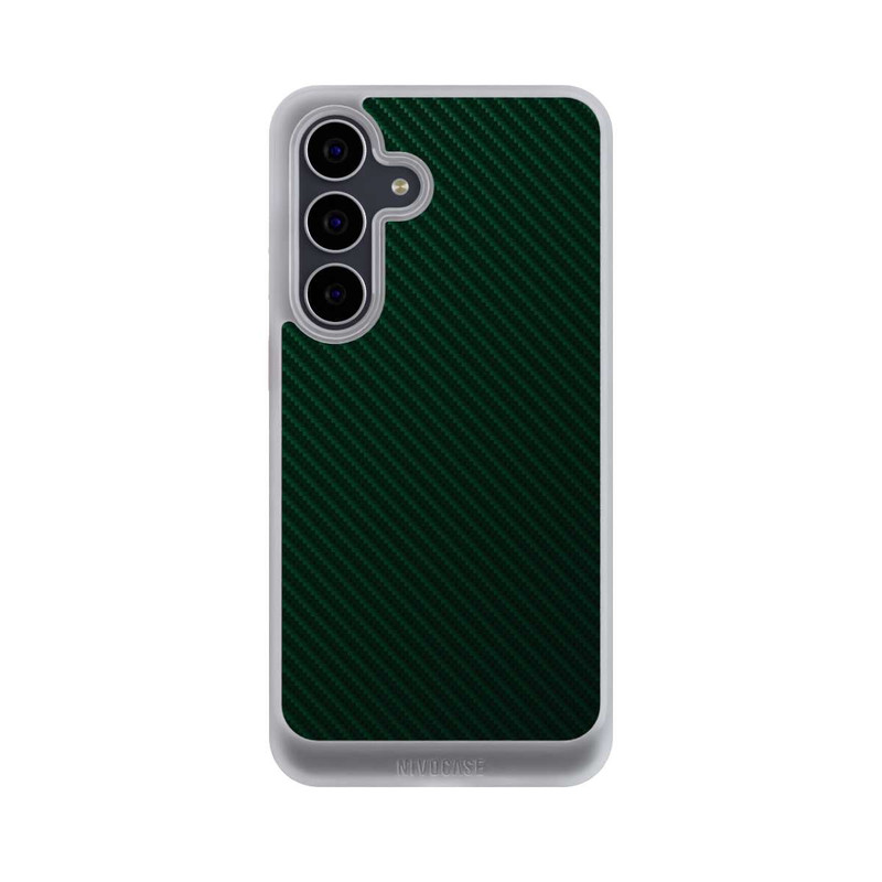 Galaxy S25 FE NIVOcore British Racing Green Carbon