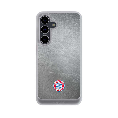 Samsung Galaxy S25 FE NIVOcore Klassisches FCB Logo Klein - Bunt auf Metalllook