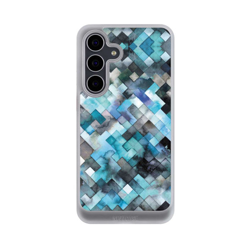 Samsung Galaxy S25 FE NIVOcore stimmungsvolles geometrisches Muster blau