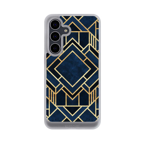 Samsung Galaxy S25 FE NIVOcore Kunst Deko Blau Golddruck