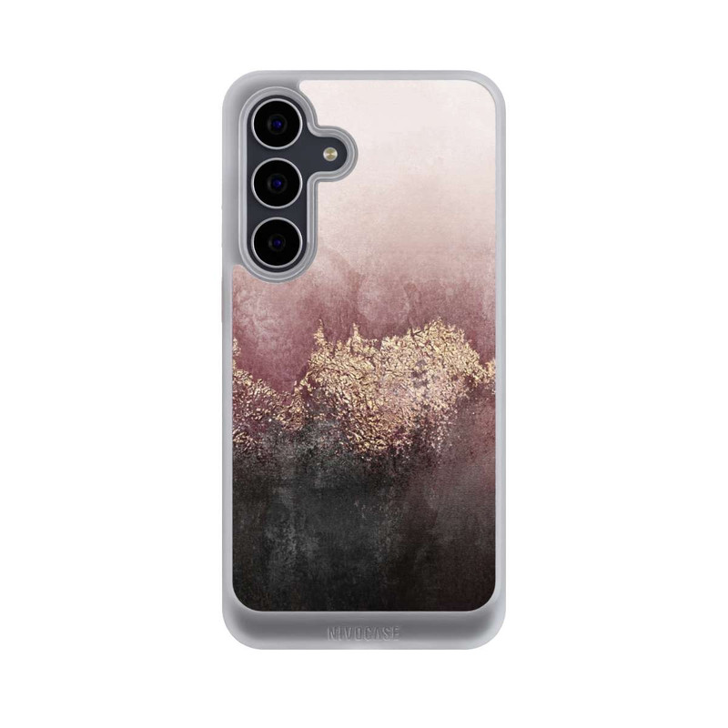 Galaxy S25 FE NIVOcore Rosa Himmelsstaub Golddruck