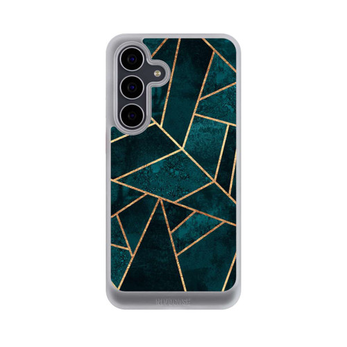 Samsung Galaxy S25 FE NIVOcore Tief Blaugrün Stein Gold Druck