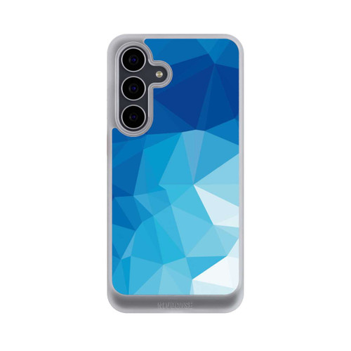Samsung Galaxy S25 FE NIVOcore Polygonales blaues Mosaik