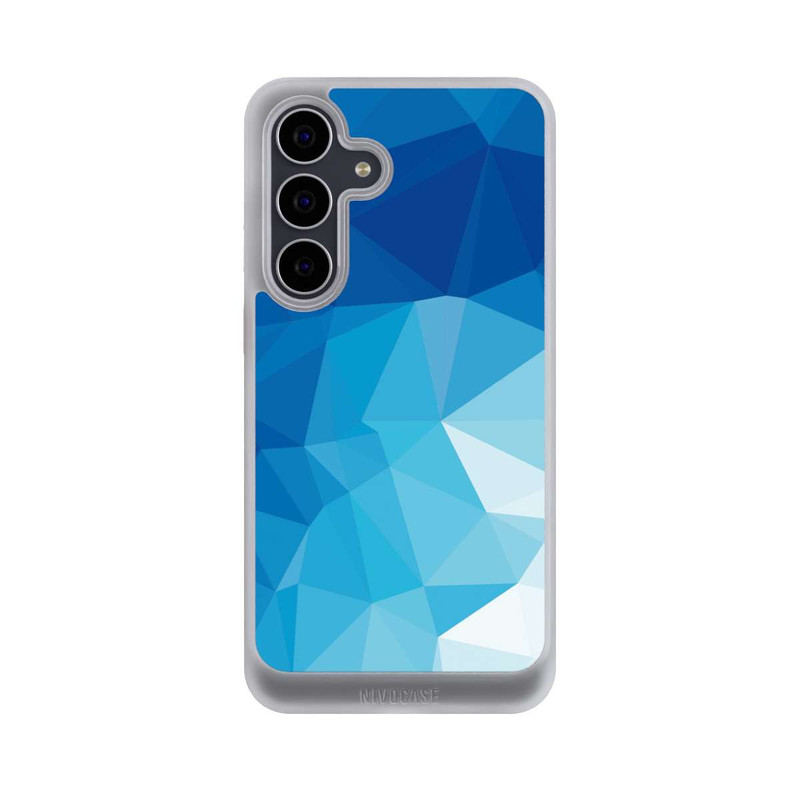 Galaxy S25 FE NIVOcore Polygonales blaues Mosaik