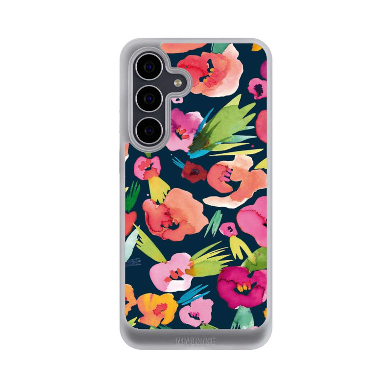 Galaxy S25 FE NIVOcore tropische Blumen aquarell