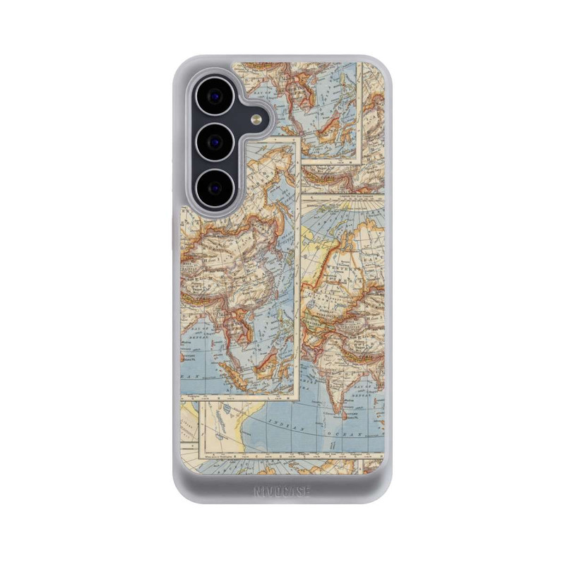 Galaxy S25 FE NIVOcore Carte du monde vintage