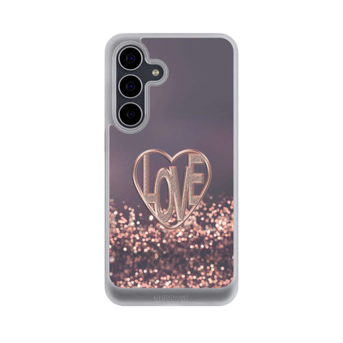Samsung Galaxy S25 FE NIVOcore LOVE Glitzerrosa
