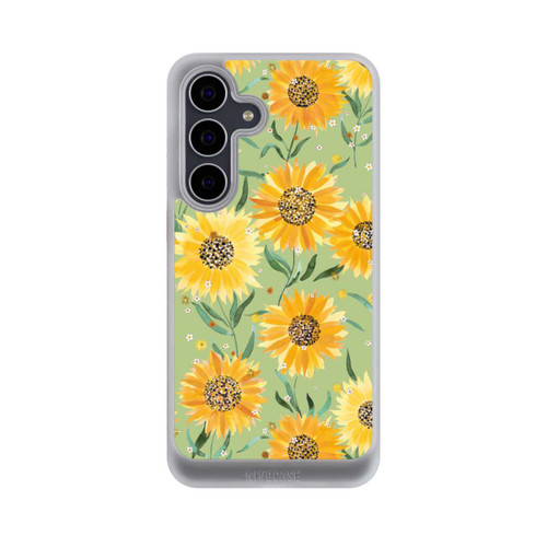 Samsung Galaxy S25 FE NIVOcore Sonnenblumen grün