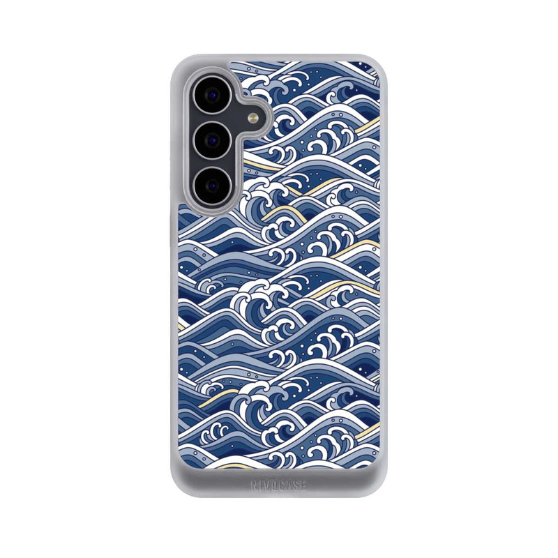 Galaxy S25 FE NIVOcore Vagues bleues kanagawa