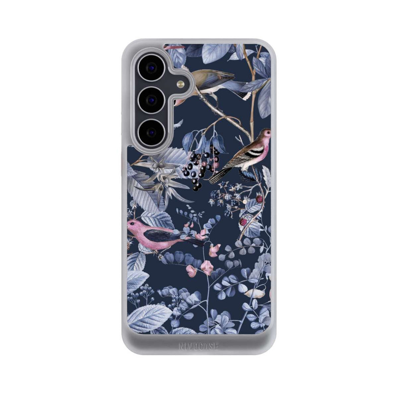 Galaxy S25 FE NIVOcore Vögel und Beeren blau