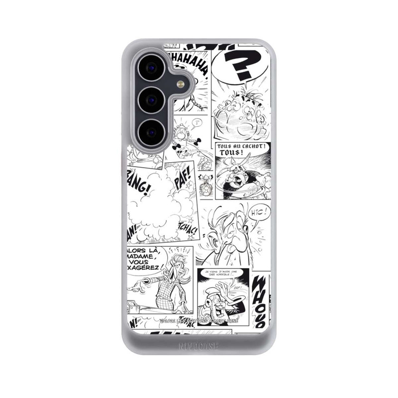 Galaxy S25 FE NIVOcore Asterix Comic Black and White