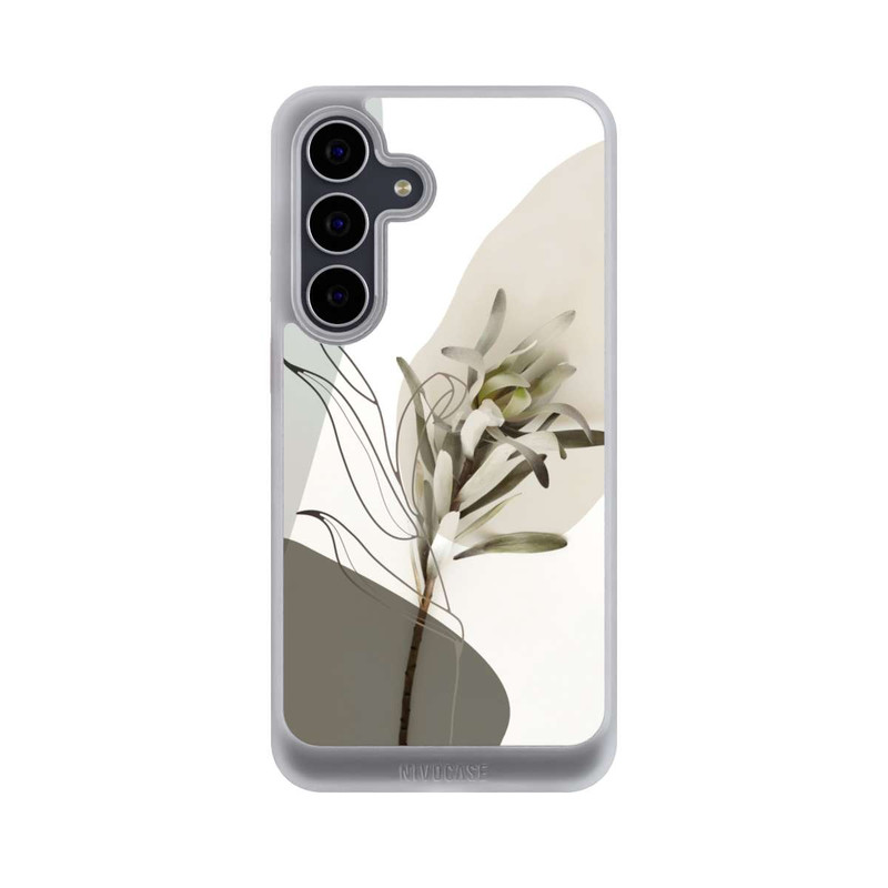 Galaxy S25 FE NIVOcore Boho Line Art Olivgrün