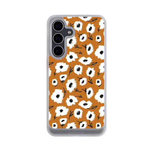 Samsung Galaxy S25 FE NIVOcore Blumenmuster Ocker