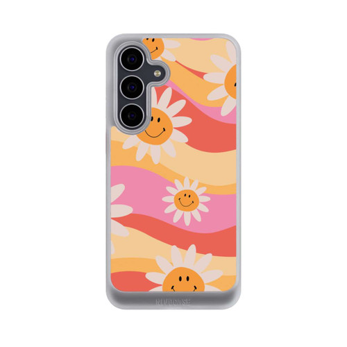 Samsung Galaxy S25 FE NIVOcore Retro Smiles Orange Colorful