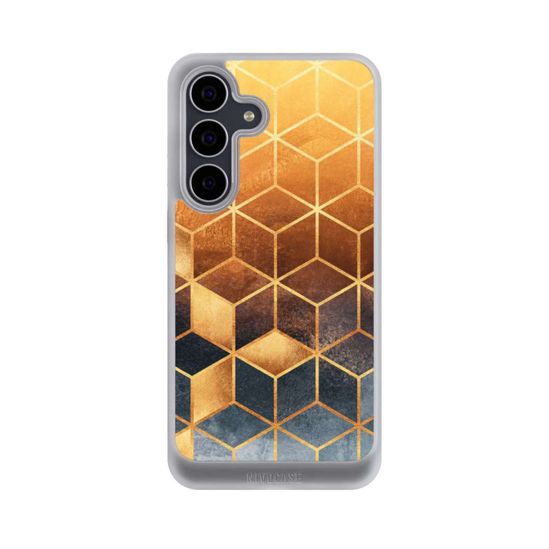 Galaxy S25 FE NIVOcore Würfel goldener Farbverlauf